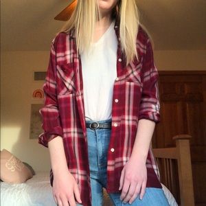 🌿Oversized Flannel Button-Up🌿